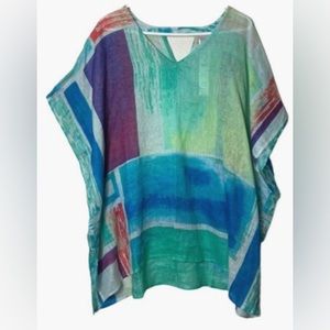 Chico’s top L/XL linen top.  Cruise wear. Lightweight